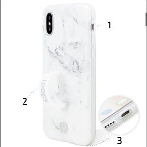 Marble matte loopy case for iPhone XS
